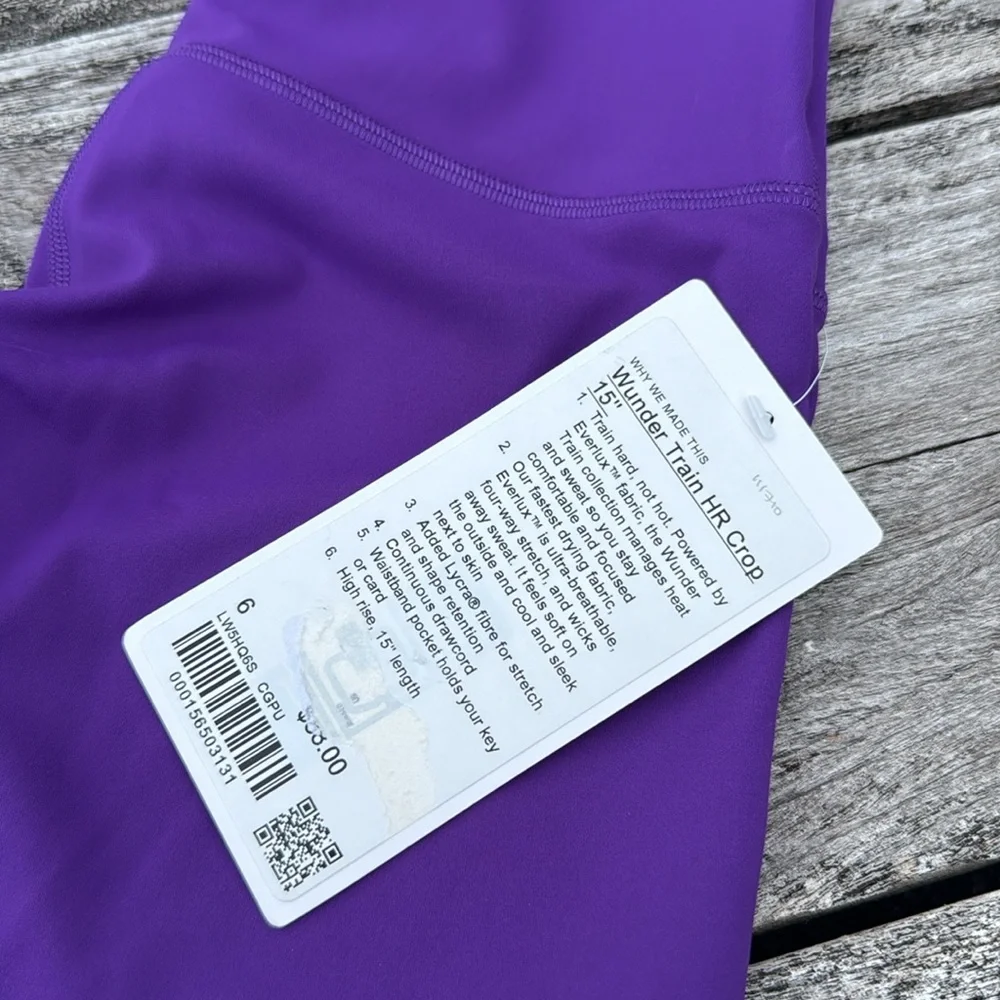 Lululemon Wunder Train High-Rise Crop 15
